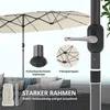 Outsunny Doppelsonnenschirm 436 x 260 cm UV Schutz Stahl Produktbild-Vorschau 5