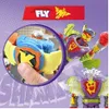 A toy robot with accessories, shown in a dynamic pose and with a close-up inset. Náhľad obrázku produktu