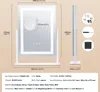 A diagram and specifications for a lighted makeup mirror. Podgląd zdjęcia produktu
