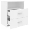 vidaXL Nočné stolíky 2 ks. Biele 50x32x60 cm Náhľad obrázku produktu 5