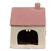 Clayre & Eef Teelichthalter Haus 13x10x16 cm Beige Rosa Produktbild-Vorschau 3