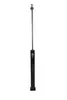 A black outdoor shower stand with a shower head at the top and a faucet on the main body. Produktbild-Vorschau