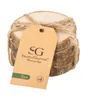 Tajný de Gourmet Glass Coasters Encore 4er Set Wood Brown Náhled obrázku produktu 1