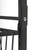 A close-up view of a black metal shelf bracket with a screw. Podgląd zdjęcia produktu