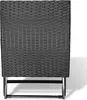 vidaXL Tabouret pliant Poly rotin noir Voir les images du produit 2
