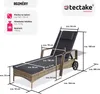 TecTake 404589, Šedá, Hnědá, Polyester, Kov, 120 kg, 15 kg Náhled obrázku produktu 7