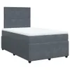 Boxspringbett mit Matratze Dunkelgrau 120x200 cm Samt Produktbild-Vorschau 3