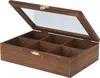 Bellatio Dekorationen Teedose - 6 Facher - braun - Holz - Produktbild-Vorschau 1