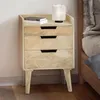WOHNLING nachtkastje, mango massief hout, lichtbruin, Productafbeelding-voorbeeld 2