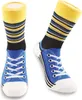 Sneaker mit Ringelstrumpf Socken in 36-40 im Paar Produktbild-Vorschau 1