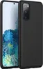 A black phone case is shown next to a smartphone. Voir les images du produit