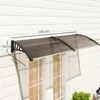 Outsunny stříška stříška na vchodové dveře 75x195x23 cm Náhled obrázku produktu 3