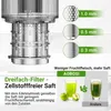 AOBOSI  Entsafter mit 126 MM Einfüllöffnung, 1,8 L Slow Produktbild-Vorschau 4