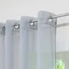 Gardinen Vorhänge Voile Gardine Transparent Dekoschal Uni Produktbild-Vorschau 4