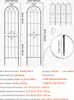 SucceBuy Rankgitter 220x52,5 cm im 6er-Set, Metall Produktbild-Vorschau 7