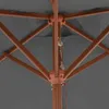 Sonnenschirm mit Holzmast 150 x 200 cm Anthrazit Produktbild-Vorschau 7