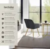 tectake® Esszimmerstuhl Marilyn gepolstert, in Samtoptik 58 Produktbild-Vorschau 2