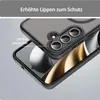 A close-up view of a phone case, highlighting its camera protection feature. Produktbild-Vorschau