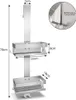 A product shot of a shower caddy with dimensions annotated. Anteprima dell’immagine prodotto