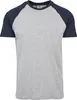 Urban Classics - RAGLAN Contrast T-Shirt grau / navy - XXL Podgląd zdjęcia produktu 3