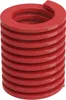 A red spring is shown against a white background. Voir les images du produit