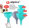 3x TRICHTER Set Ø 6/8/10cm aus Kunststoff Grau Produktbild-Vorschau 4