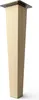 A single wooden furniture leg with a metal mounting plate at the top, presented against a white background. Produktbild-Vorschau