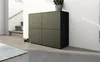 Kommode "Rova" 4-türig schwarz Produktbild-Vorschau 1