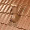 Klöber Entlüfterrohr Belüfterrohr DN100 kurz braun Produktbild-Vorschau 2