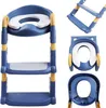 Höhenverstellbare Kinder-Toilettenleiter mit Griffen, blau Produktbild-Vorschau 2