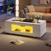 MODFU Couchtisch Beistelltisch Kaffeetisch mit Produktbild-Vorschau 3