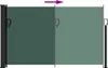 vidaXL Wysuwana markiza boczna Ciemnozielony 120x500 cm Podgląd zdjęcia produktu 5