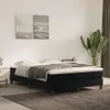 Łóżko Kontynentalne, Czarne, Obite Aksamitem, 140X200 Cm Podgląd zdjęcia produktu 1