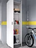 Dmora Armadio Multiuso 2 Ante Aixam 35x190h cm Bianco, 2 Anteprima dell’immagine prodotto 5