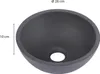 Lavabo da appoggio rotondo SOHO da 26 cm in cemento grigio Anteprima dell’immagine prodotto 3