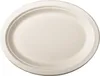 PAPSTAR Zuckerrohr-Teller "pure" oval 260 x 200 mm 50er Produktbild-Vorschau 1