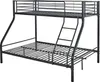 Łóżko piętrowe Trixie 90x200 i 140x200 - metalowe - czarny Podgląd zdjęcia produktu 6