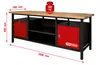 KS Tools  XXL-Werkbank mit 3 Schubladen und 1 Tür, 865.0201 Produktbild-Vorschau 1