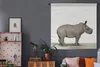 MuchoWow® Wandteppich Wandbehang Rhinozeros - Tiere - Produktbild-Vorschau 5