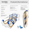 tectake® Slitta in legno Vivian pieghevole, con schienale Anteprima dell’immagine prodotto 23