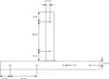 ML-Design sada 2 rámov na stôl Š60xV72 cm v tvare T, kov, Náhľad obrázku produktu 7