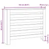 vidaXL Panele grzejnikowe dąb wędzony 104x20x82 cm materiał Podgląd zdjęcia produktu 8