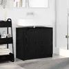 vidaXL Armoire de salle de bain noir imitation chêne 64,5 x Voir les images du produit 4