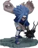 A figurine of Sasuke from Naruto Shippuden in a dynamic pose, with large spectral hands behind him and a dark energy orb in his right hand. Produktbild-Vorschau