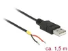 DeLOCK 85664, 1,5 m, USB A, USB 2.0, 0,48 Gbit/s, Schwarz Produktbild-Vorschau 1