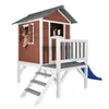 AXI Spielhaus Beach Lodge XL in Rot mit Rutsche in Blau | Produktbild-Vorschau 5