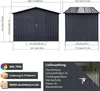 Albatros Profi Gerätehaus XL – verzinktes Metall in Produktbild-Vorschau 3
