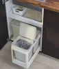 HALLBAR Ikea Mülleimer Behälter mit Deckel, hellgrau, 10 l Produktbild-Vorschau 2