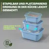 Viwares Frischhaltedosen im 3er Set mit transparentem Produktbild-Vorschau 3