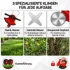 21V Akku Rasentrimmer mit 2 Akkus & Ladegerät, Räder, Produktbild-Vorschau 3